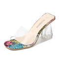 The Zara Clear Heels - Floral