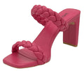 The Zara Braided Heels - Pink