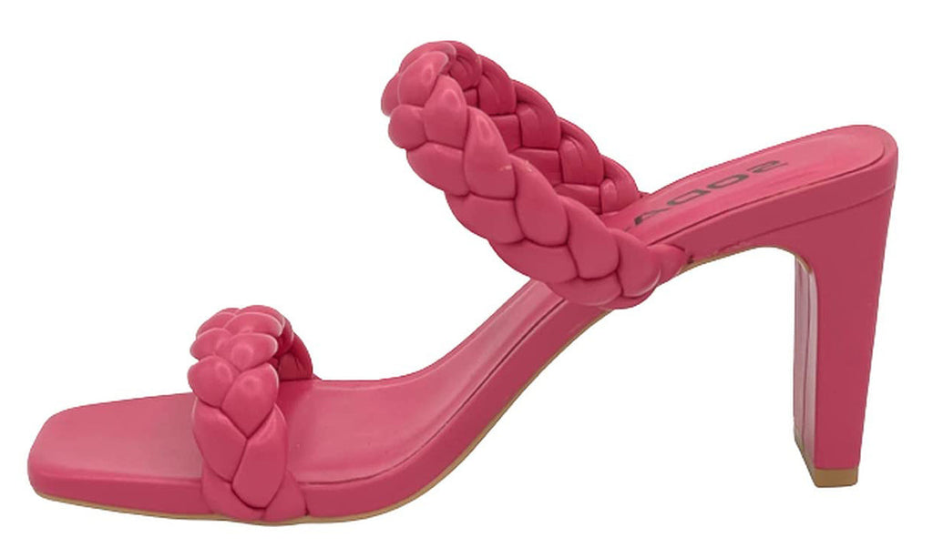 The Zara Braided Heels - Pink
