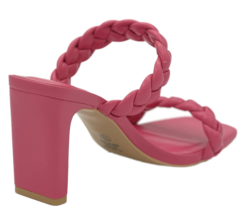 The Zara Braided Heels - Pink